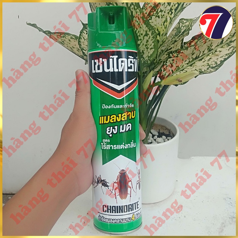 Bình Xịt GIÁN, Muỗi, Kiến Và Các Loại Côn Trùng (CHAINDRITE Thái Lan 600ml) - An Toàn Cho Người Sử Dụng,Hàng Chính Hãng