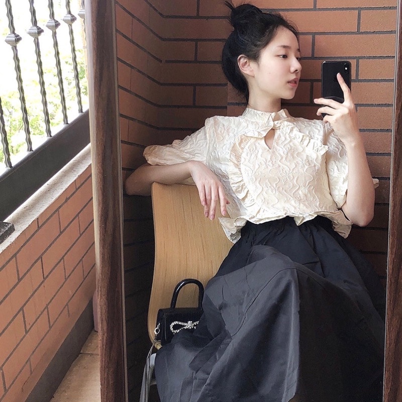 Set áo chân váy tiểu thư cổ điển vintage