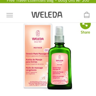 Tinh dầu chống rạn da Weleda Newzealand