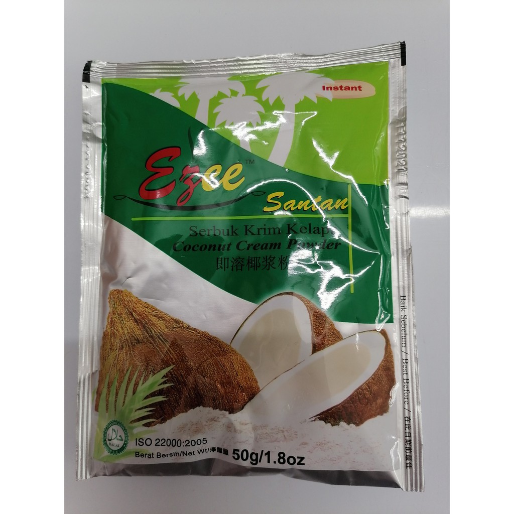 Bột sữa dừa (cốt dừa) EZEE SANTAN Coconut cream powder 50g (halal)