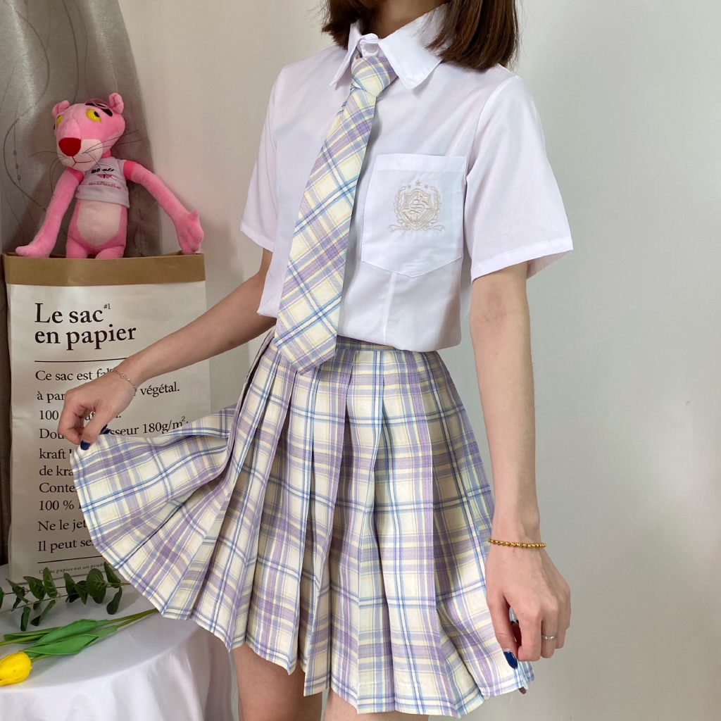 💖💗💙💚💛💜Chân váy kiểu đồng phục học sinh xinh xắn thời trang dành cho nữ | BigBuy360 - bigbuy360.vn