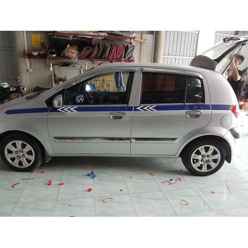 Nẹp sườn xe Hyundai Getz mạ Crom - Bộ 4 Nep suon o to