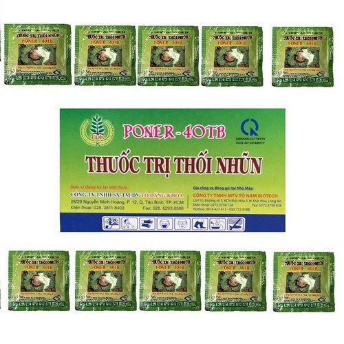 Viên sủi trị thối nhũn Poner cho hoa lan