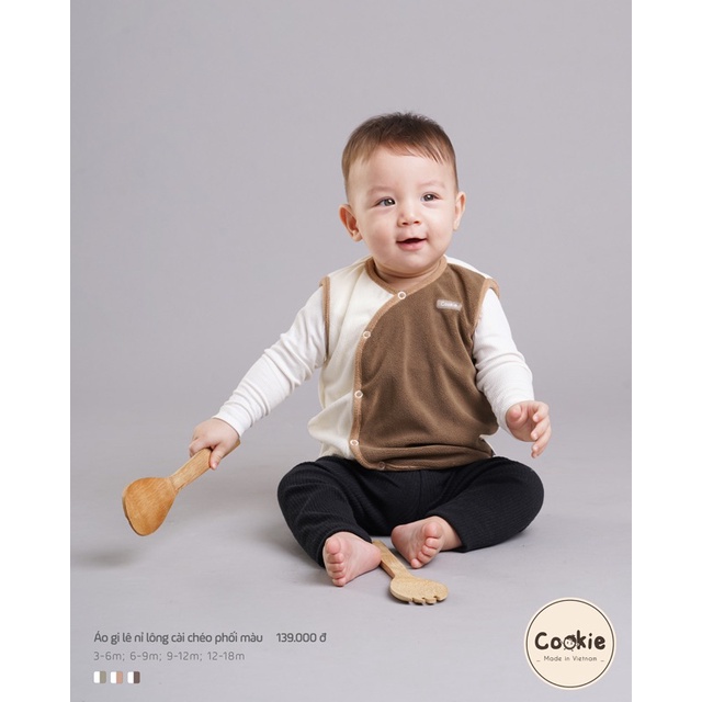 Cookie - Áo gi lê chần bông, lông cừu cho bé trai gái