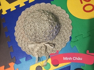 Mũ vành tiểu thư cho bé handmade