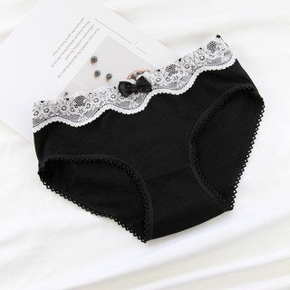 Quần lot cotton ren nơ A-3