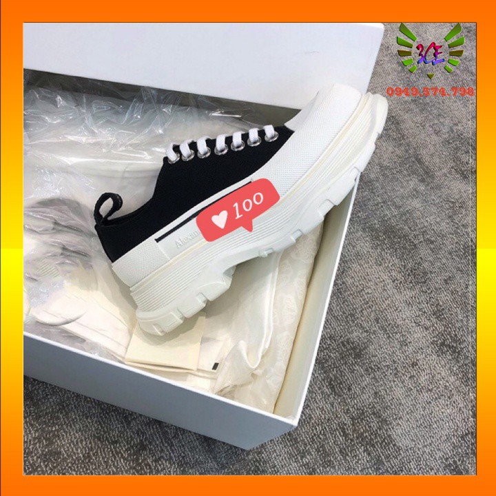Giày Sneaker độn đế cao 7cm giày đen đế trắng mới nhất (Hỗ Trợ Đổi Trả) cổ thấp