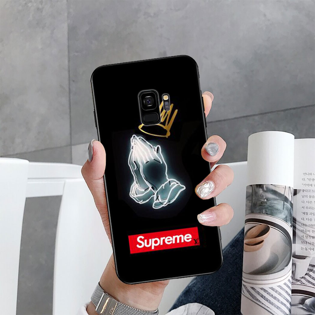 Ốp Lưng Silicone Mềm In Logo Supreme Cho Samsung S7 Edge S8 S9 S10 Plus S10E Note 8