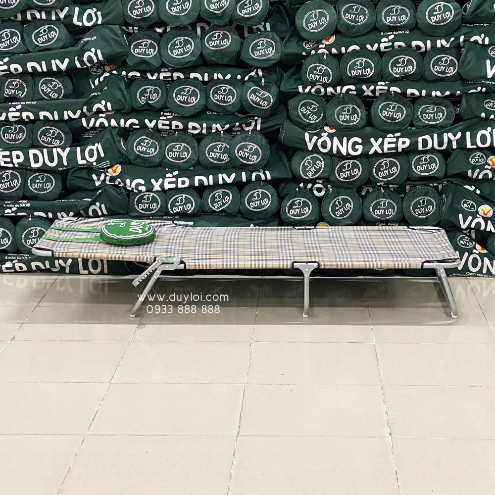 Ghế - giường xếp DUY LỢI thép - cỡ đại (Quà tặng 20 móc áo) | BigBuy360 - bigbuy360.vn