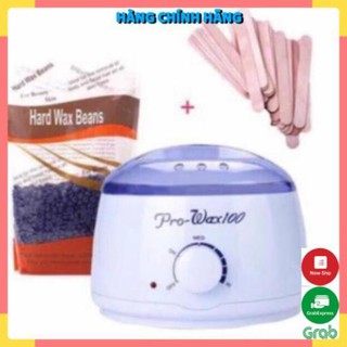 ComBo Nồi Nấu Sáp Wax Lông Và 100gr Sáp Hard Wax Beans + 10 que