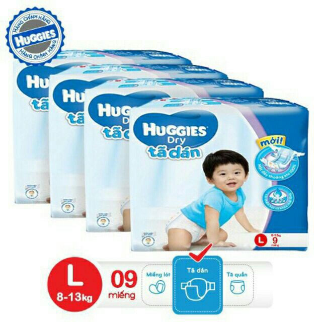 Tã quần HUGGIES M10/ L9 XL8 - Hàng chính hãng