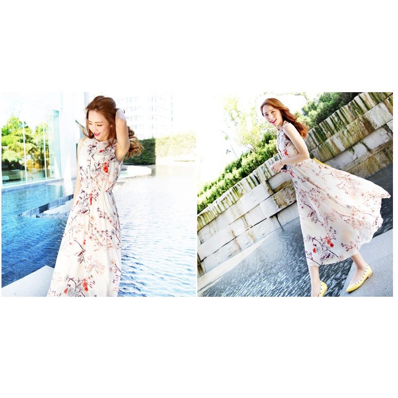 FREESHIP ĐƠN 99K_ Đầm Sát Nách Chất Chiffon Hoạ Tiết Hoa Phong Cách Bohomian | BigBuy360 - bigbuy360.vn