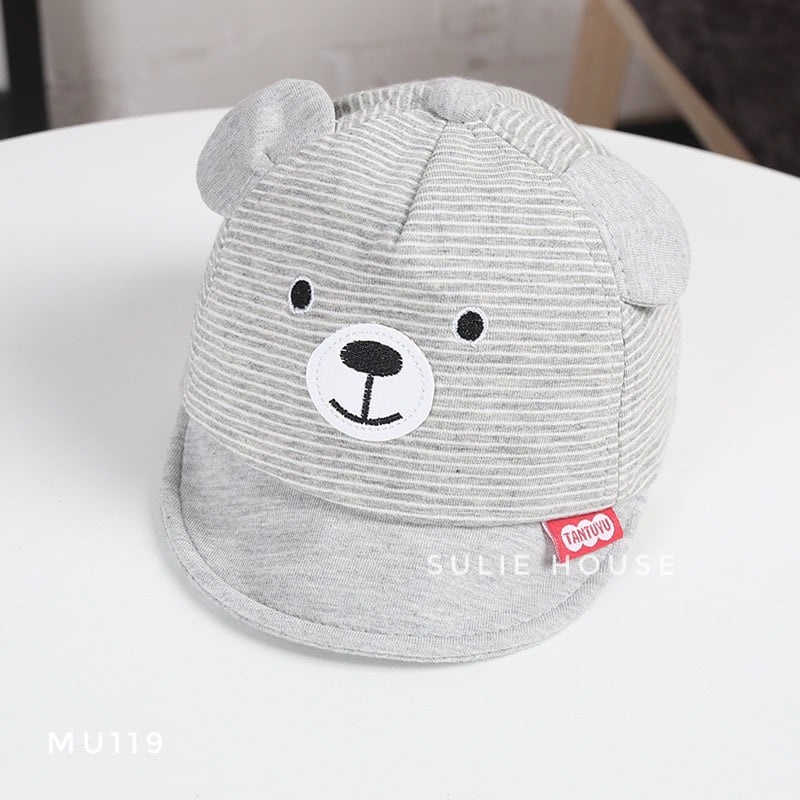 Mũ lưỡi trai mềm gấu kẻ - MU119