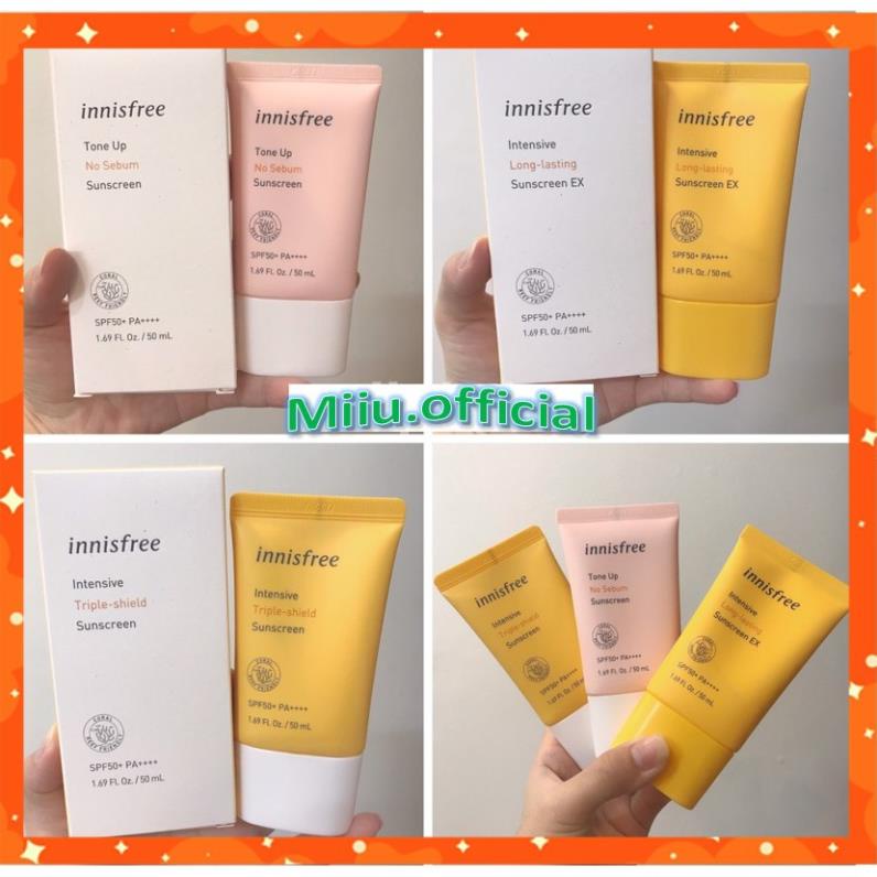 Kem chống nắng lâu trôi làm sáng da innisfree Intensive Triple Care Sunscreen SPF50+