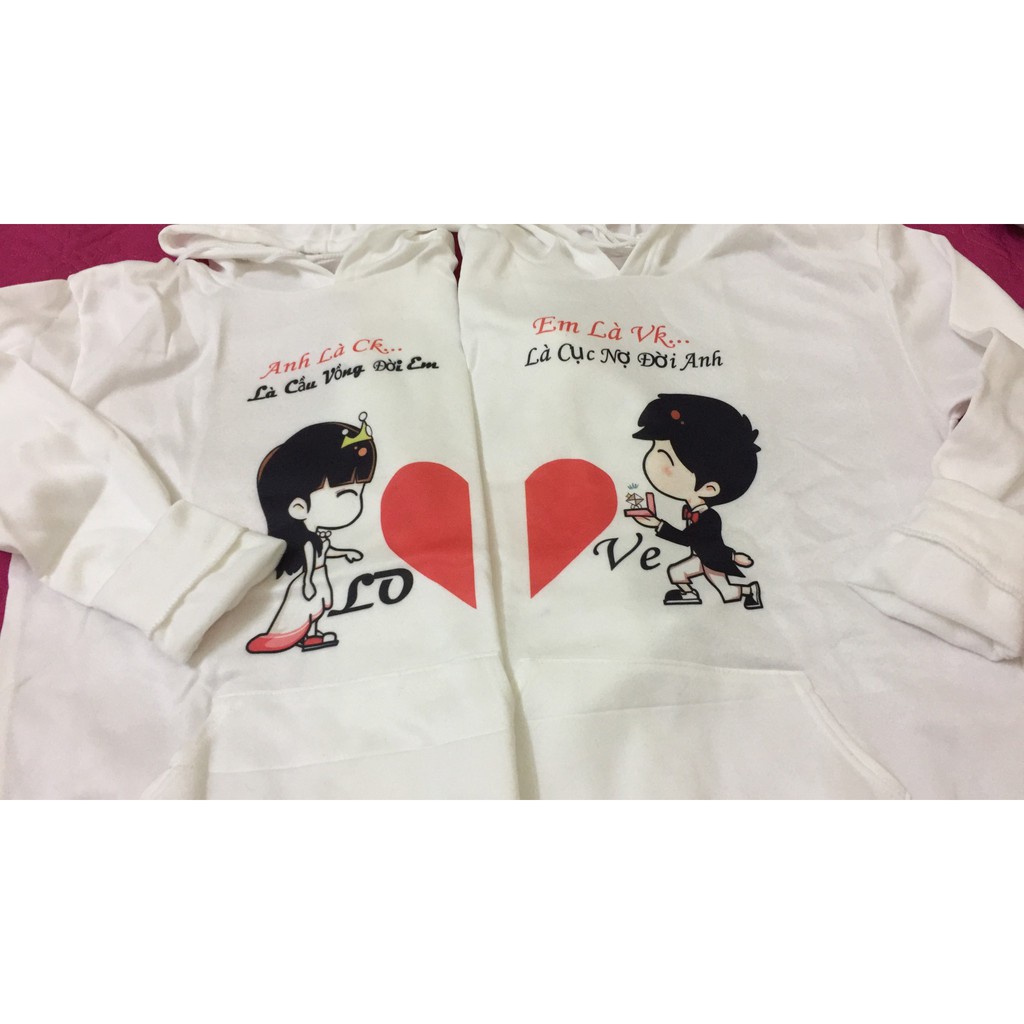 Áo hoodie anh là em là có mũ, vải đẹp hình in rõ nét siêu dễ thương .M3