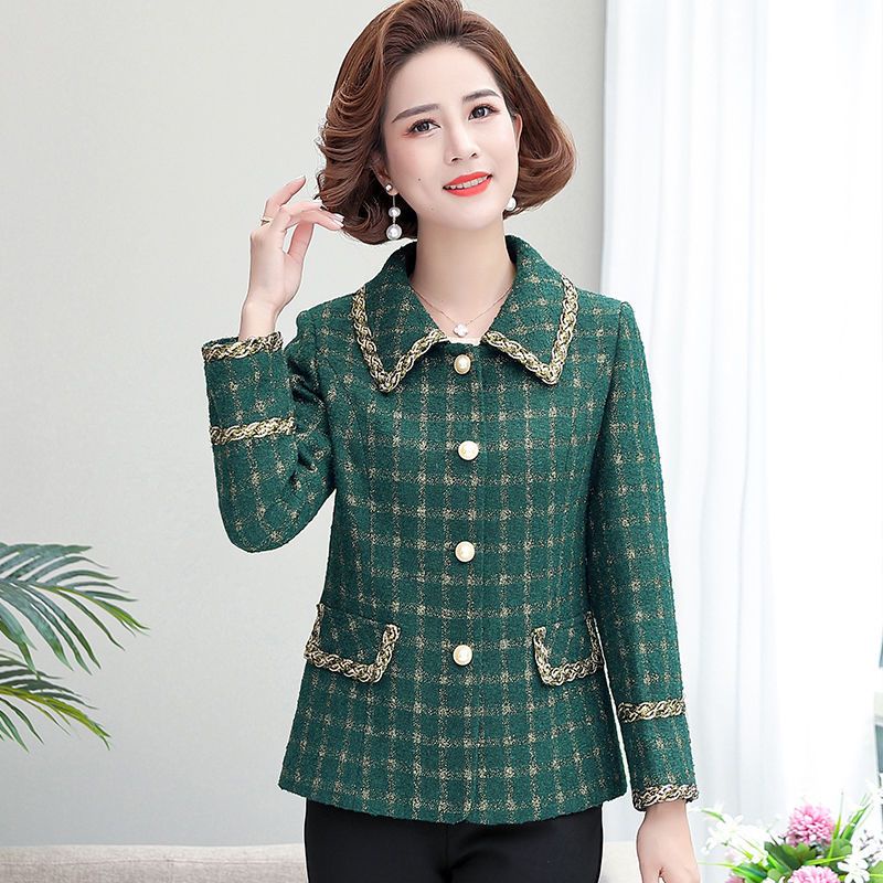 Áo Khoác Tay Dài Thời Trang Mùa Thu Cho Phụ Nữ Trung Niên