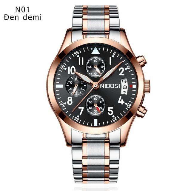 ĐỒNG HỒ NAM NIBOSI 2303 FULLBOX DÂY THÉP CAO CẤP - CHẠY FULL 6 KIM | BigBuy360 - bigbuy360.vn