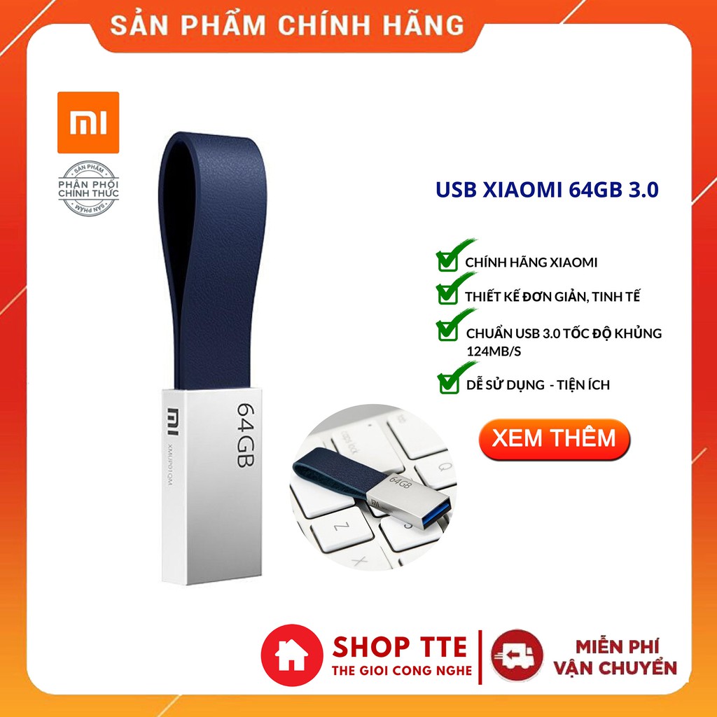 USB Xiaomi 64GB 3.0 - Chính hãng xiaomi | BigBuy360 - bigbuy360.vn