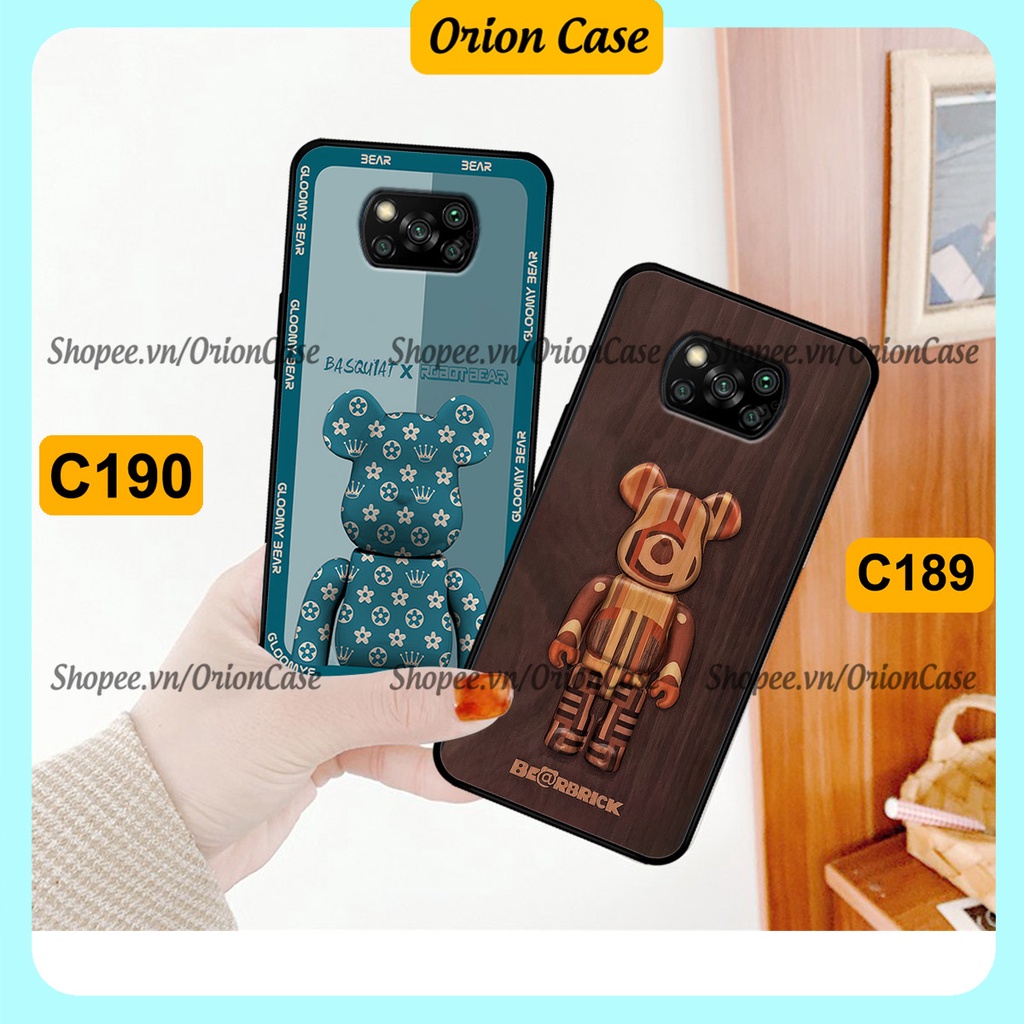 Ốp lưng Xiaomi Poco X3 / Poco X3 Pro in hình bearbrick 3D thời trang, cá tính. ốp chống sốc, bền đẹp