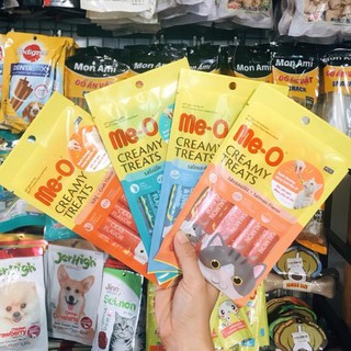 Combo 4 thanh/tuýp MeO Me-O Me0 Me-0 Creamy Treat 15g Soup thưởng cho mèo