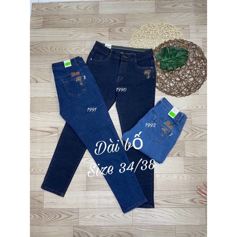 Quần jeans nữ bigsize co giãn cao cấp mẫu SD
