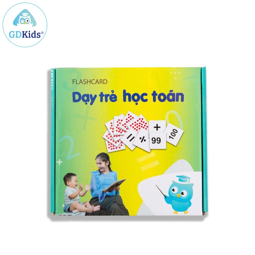 Flashcard Dạy Trẻ Học Toán - GDkids Glenn Doman - Bộ 59 thẻ học thông minh phát triển tư duy logic cho trẻ từ 0-6 tuổi