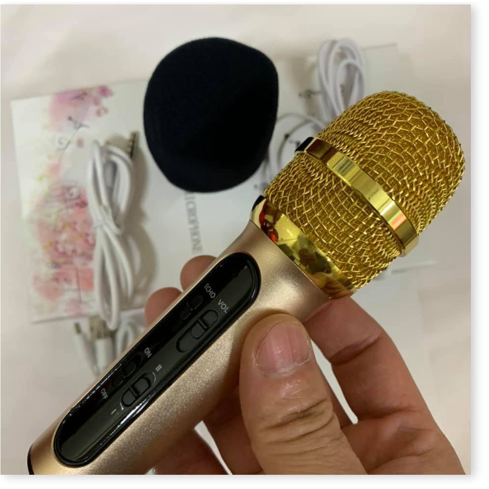 Bộ Micro C11 Live Stream, Hát Karaoke Chuyên Nghiệp Mới, Đầy Đủ Phụ Kiện Tai Nghe, Cáp Sạc, Dây Live, Dây Lấy Nhạc ...