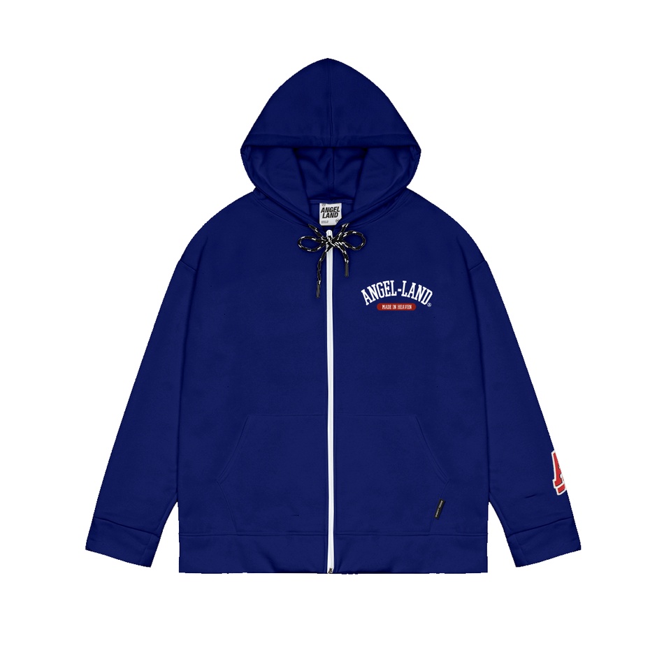 Áo Khoác Hoodie Khoá Kéo Angel-Land Signature Blue Zip Hoodie Nỉ Bông