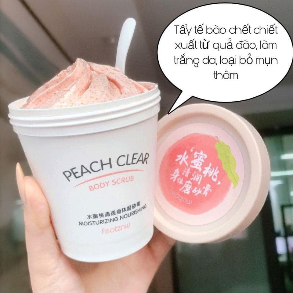 Tẩy tế bào chết Body PEACH đào cải thiện da viêm lông, sáng da