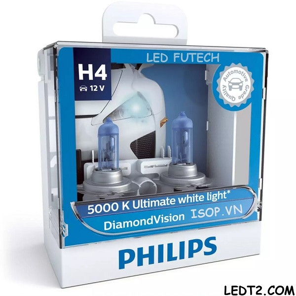 [Mã LIFEAU5SALE giảm 20k đơn 50k] [LEDT2 ISOP] Đèn Halogen Philips tăng trắng White Light [Số lượng: 1 cái]