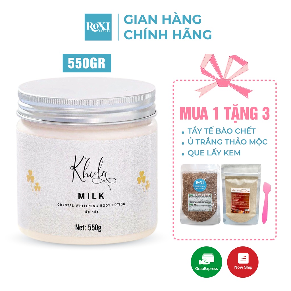 [HỘP 550GR] Kem body siêu trắng Body Milk dòng kem body cao cấp dưỡng trắng da toàn thân