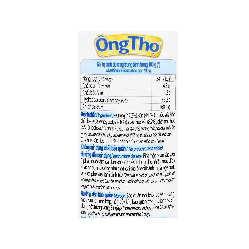 Sữa Đặc Có Đường Ông Thọ Trắng Nhãn Xanh Lon 380 gram