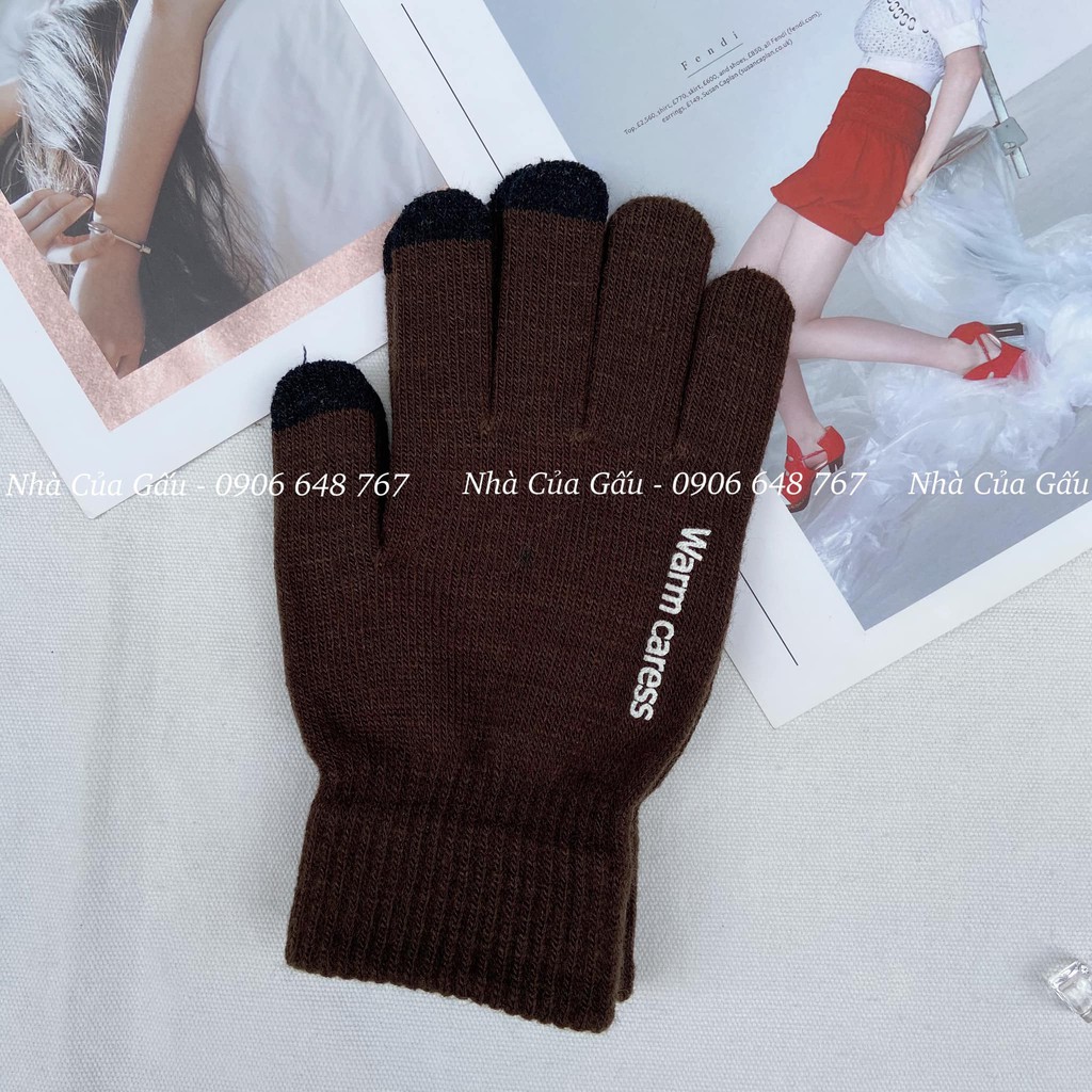 Găng tay len cảm ứng nam phong cách