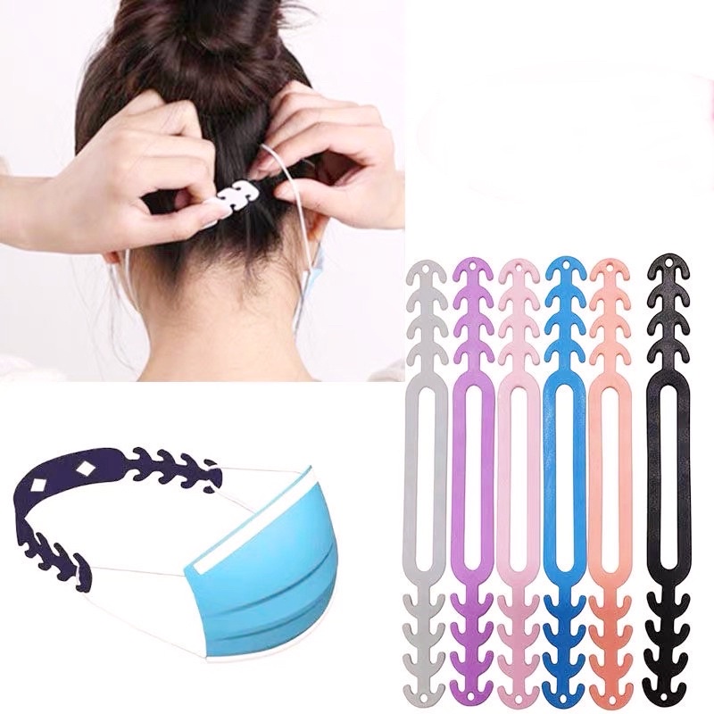 Dây đeo khẩu trang chống đau tai cho trẻ em và người lớn, quai đeo khẩu trang đệm gài silicon phong cách Hàn quốc