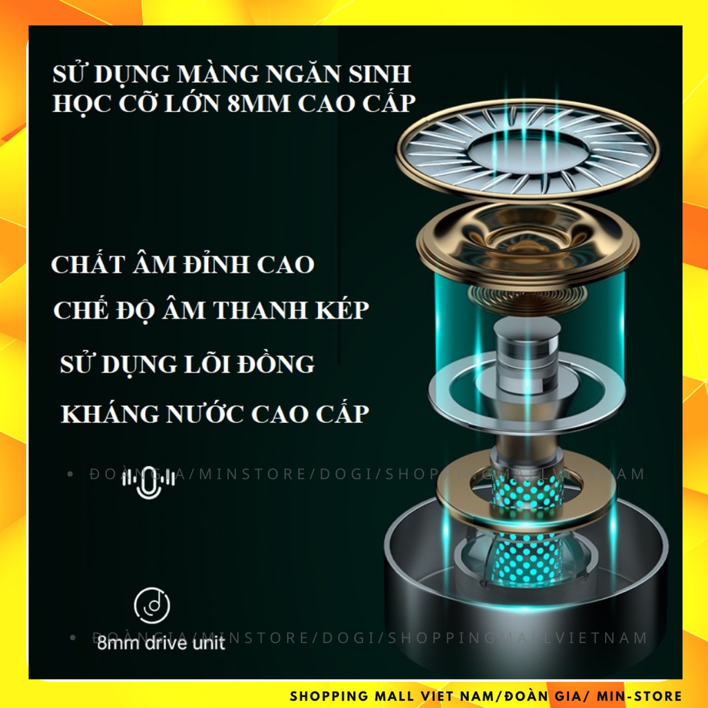 Tai nghe không dây Gaming DOGITEK X7 TWS không trễ âm và có chống ồn Tích hợp Mic kèm Led đổi màu