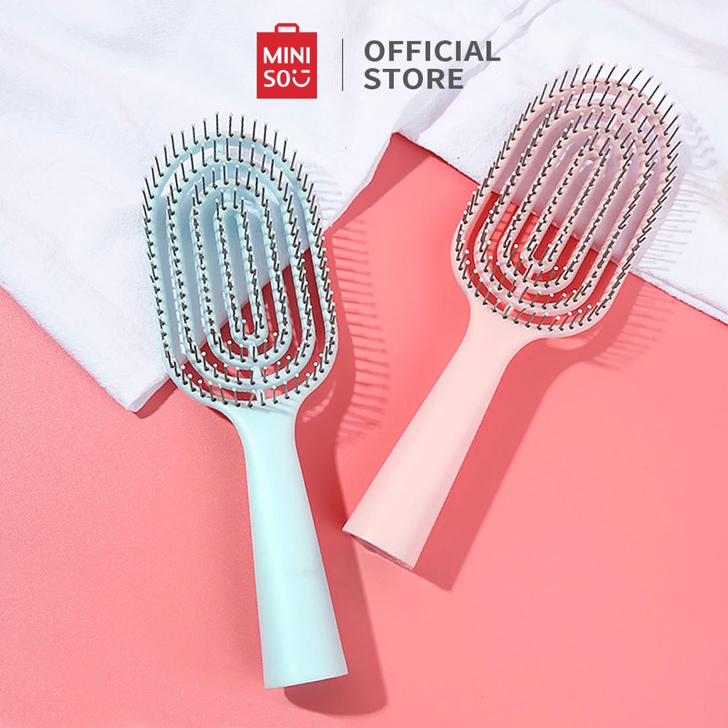 Lược tạo kiểu Miniso lược gỡ rối lược tạo phồng tóc phù hợp cho mọi loại tóc