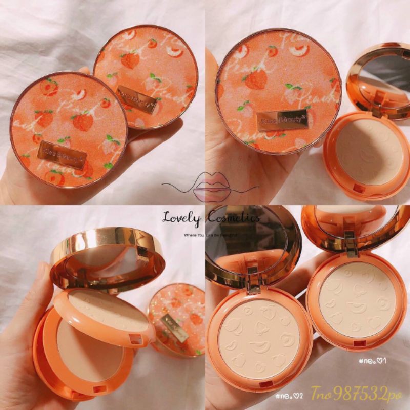 Phấn 2 tầng kiss beauty peach đào
