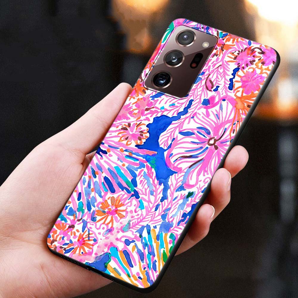 Ốp Điện Thoại Tpu Silicon Mềm Hình Hoa Lily Mùa Hè As33 Cho Samsung Galaxy S7 Edge S8 S9 S10 S20 Plus Ultra