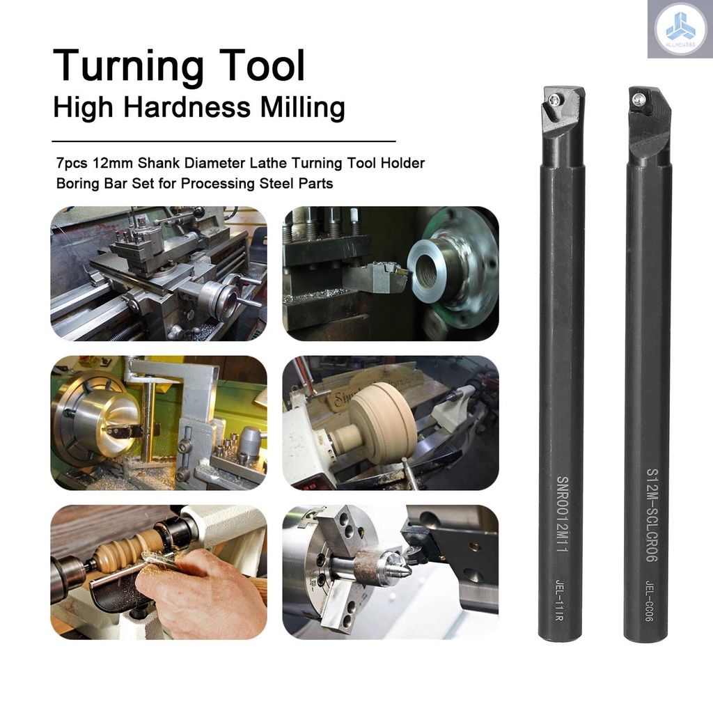 Set 7 Giá Đỡ Mũi Tiện 12mm Chuyên Dụng Cho Máy Tiện