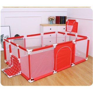 Nhà bóng, quây bóng hình chữ nhật có bóng rổ cho bé 1m3x1m8