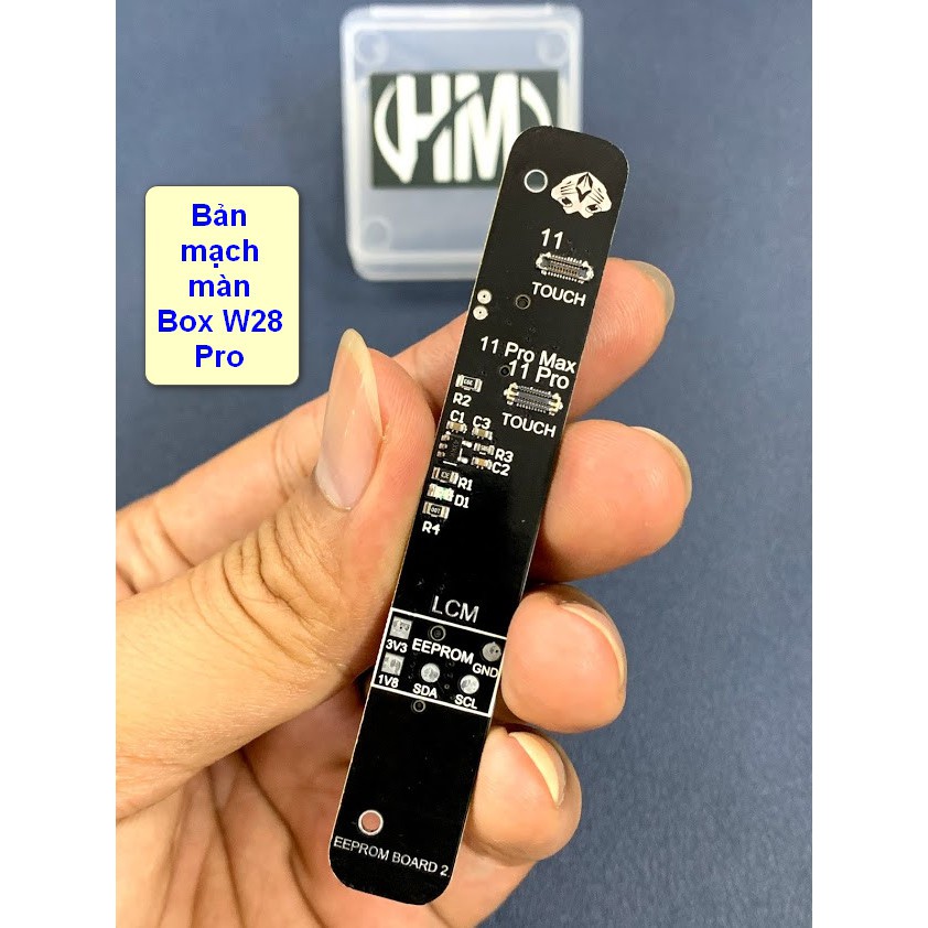 Bản mạch box W28 Pro sửa chữa Pin và màn hãng Oss team