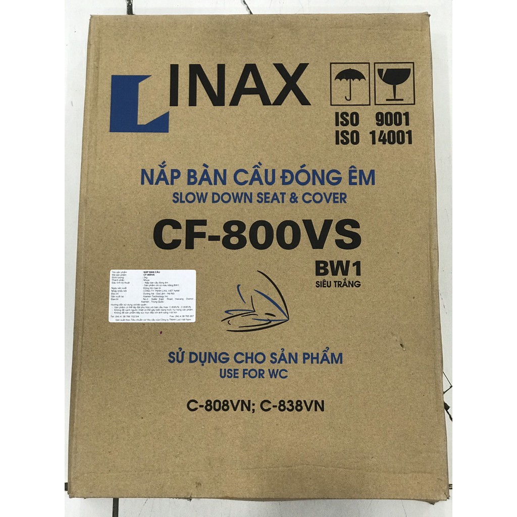 Nắp bàn cầu inax 808 838 - hàng chính hãng