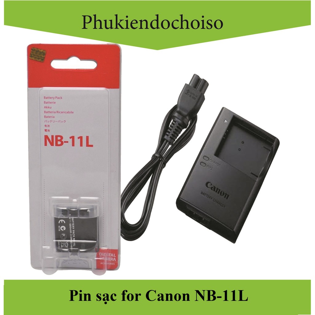 Bộ 1 pin 1 sạc thay thế Canon NB-11L, Hàng nhập khẩu