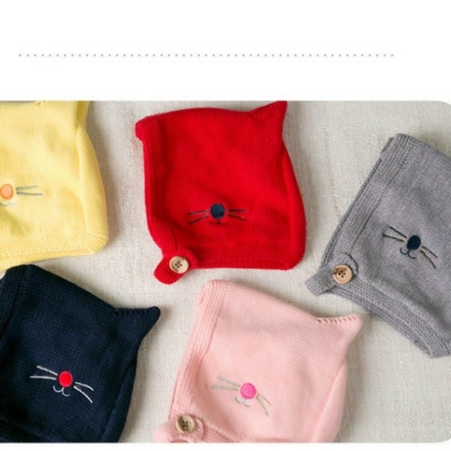 Mũ nón len tai mèo trùm tai cho bé Chic Kitten, chất liệu dày dặn ấm áp
