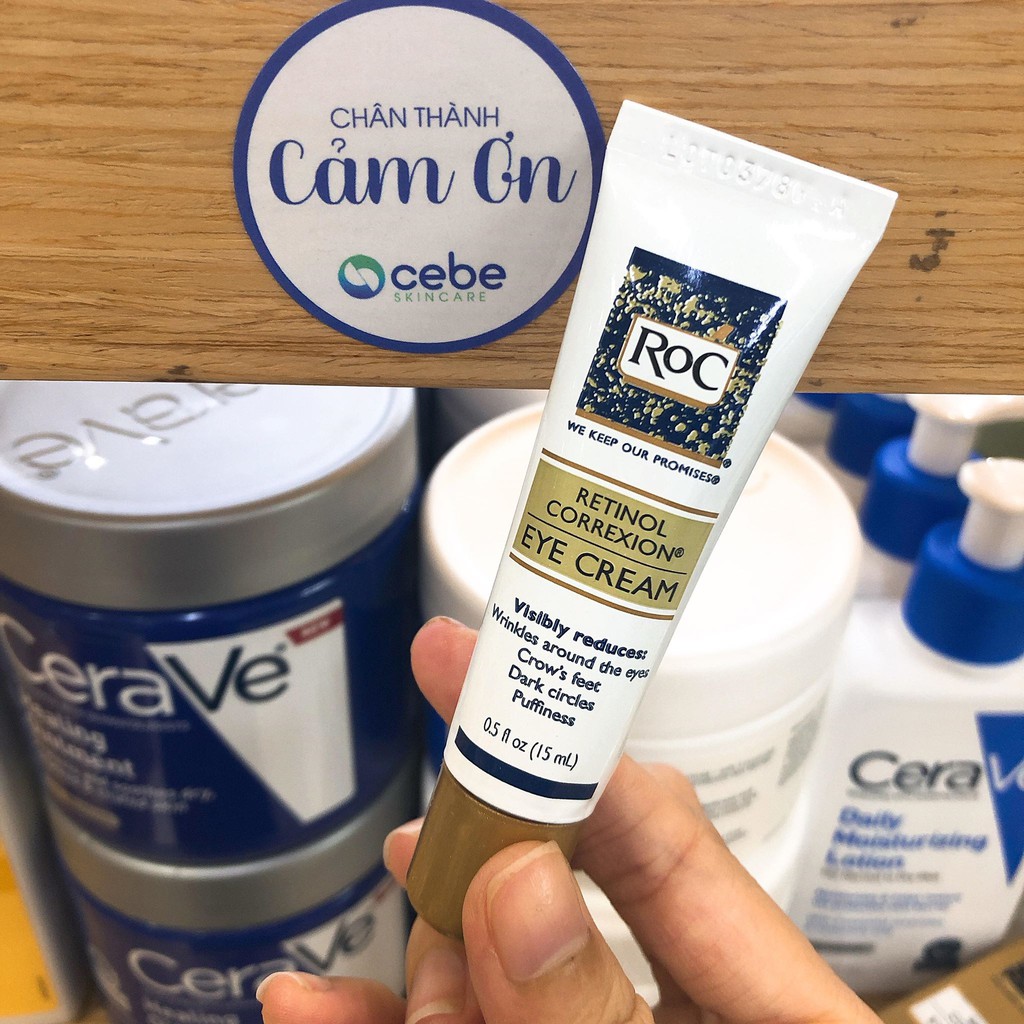 RoC Retinol Correxion Eye Cream - Kem dưỡng mắt chống lão hóa chuyên sâu (15mL) | BigBuy360 - bigbuy360.vn