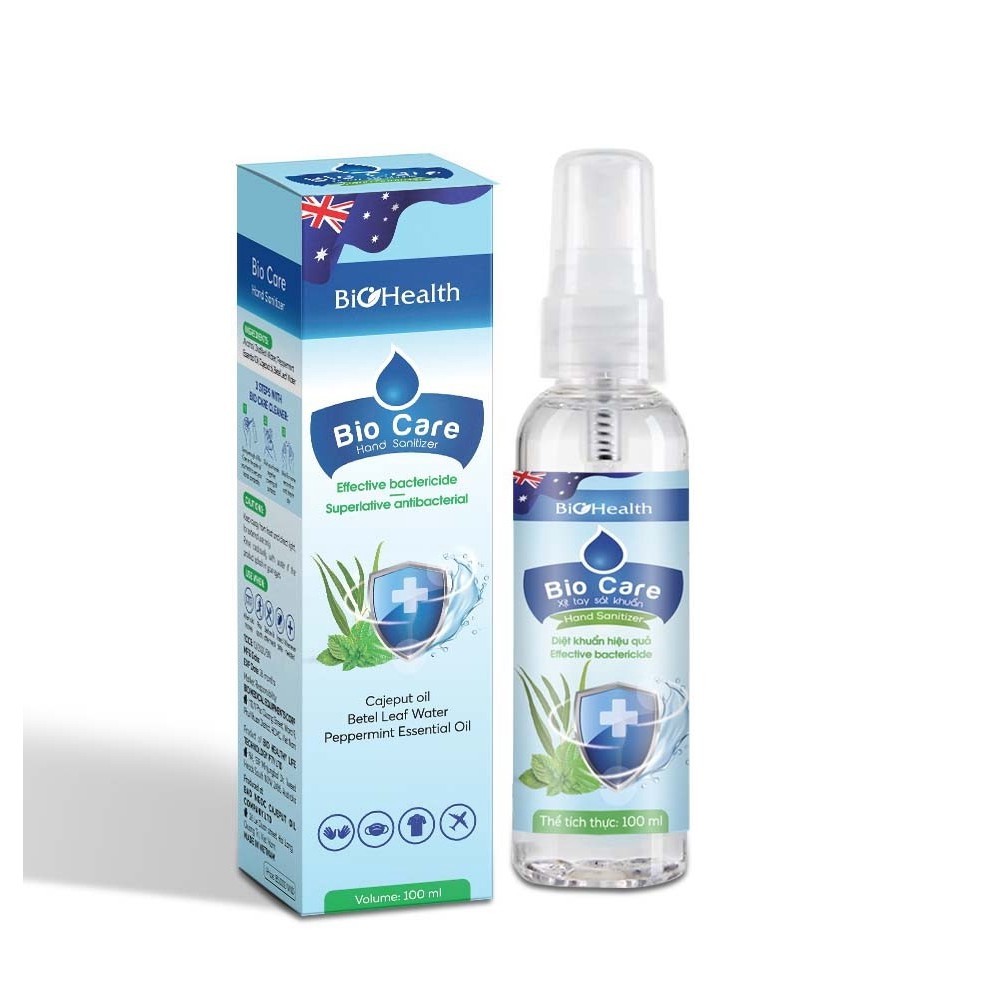 Xịt Tay Sát Khuẩn Bio Care Diệt Vi Khuẩn Hiệu Quả