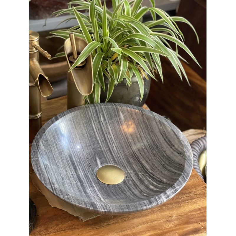 Lavabo đá sọc dưa đk34x10 cm | BigBuy360 - bigbuy360.vn