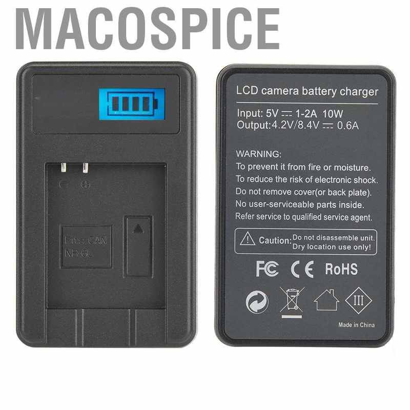 Bộ Sạc Pin Máy Ảnh Macospice Nb-6L Cho Canon Sx710 Sx610 Sx520 Sx700