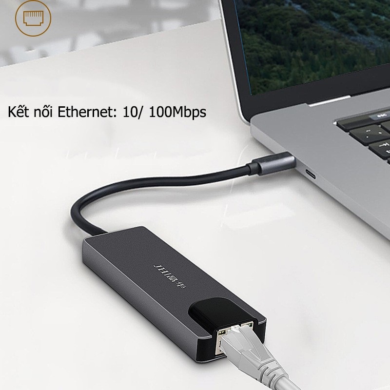 Jinghua Z328 - Cáp kết nối Type C to Lan, Type C to HDMI, Type C to Usb