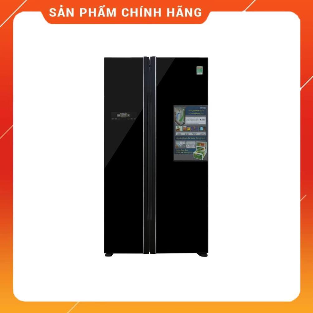 [ VẬN CHUYỂN MIỄN PHÍ KHU VỰC HÀ NỘI ] Tủ lạnh Hitachi  side by side 2 cửa màu đen R-FS800PGV2(GBK) BM